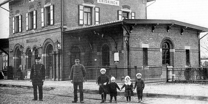 Bahnhof Eriskirch um 1915